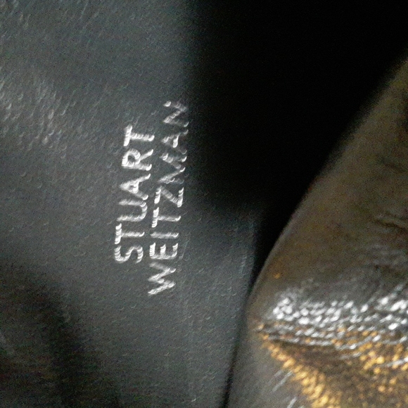 Stuart Weitzman Straighten Nice Blue Suede Boots - Picture 12 of 13